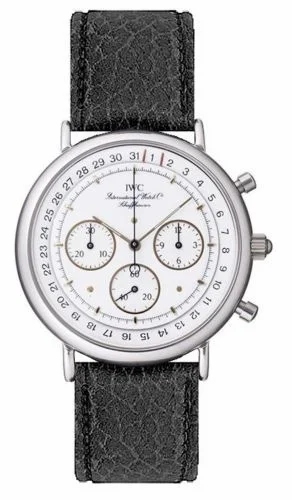 IWC Portofino Chronograph MecaQuartz Stainless Steel / White / Calf IW3731-07 (IW373107)